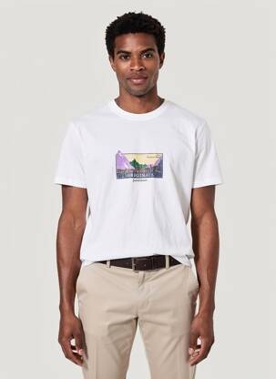 Tricou alb JACK & JONES bărbat