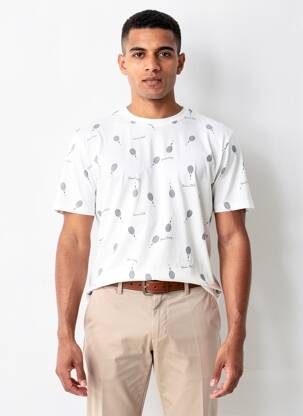 Tricou alb JACK & JONES bărbat