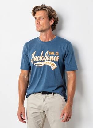 Tricou albastru JACK & JONES bărbat