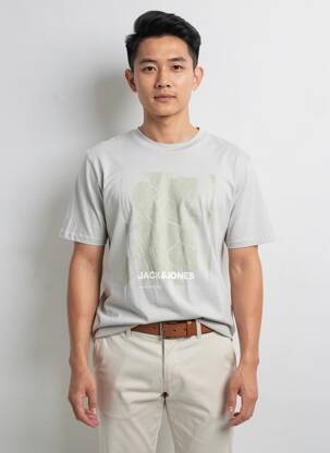 Tricou gri JACK & JONES bărbat