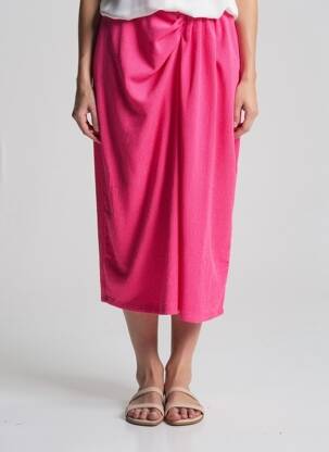 Fustă midi roz VERO MODA femeie