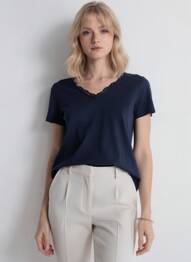 Tricou albastru STREET ONE femme