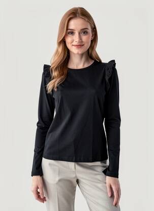Tricou negru MANGO femeie