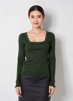 Tricou verde ONLY femeie