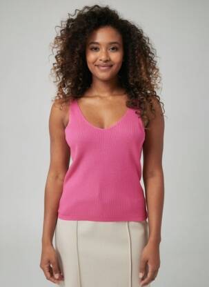 Maiou fără mâneci fără mâneci roz VERO MODA femeie