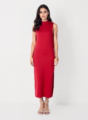 Rochie scurtă roșu MANGO femeie