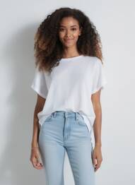 Tricou alb MANGO femme