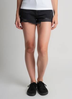 Fustă pantaloni scurți negru MANGO femeie