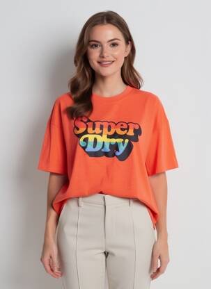Tricou portocalie SUPERDRY femeie