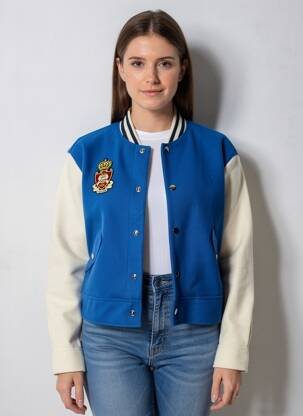 Jachete casual mâneci lungi albastru ONLY femeie