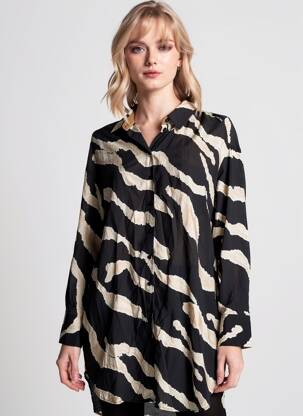 Cămașă croială dreaptă mâneci lungi negru VERO MODA femeie