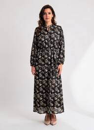 Rochie lungă negru GARCIA femeie