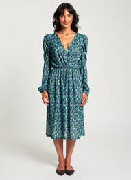 Rochie midi verde MORGAN femeie