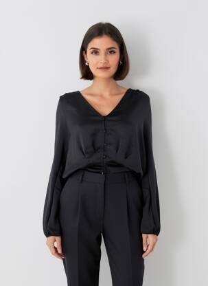 Cămașă negru ASTRID BLACK LABEL femeie