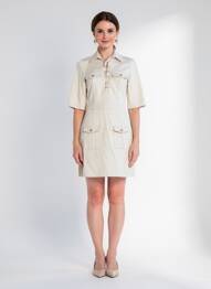 Rochie scurtă bej MORGAN femeie