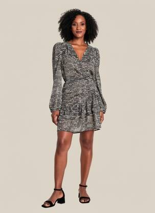 Rochie midi negru MORGAN femeie