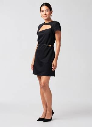Rochie scurtă negru MORGAN femeie