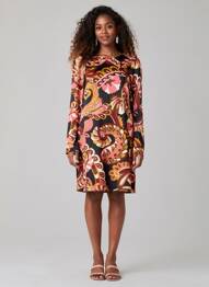 Rochie midi roz MANGO femeie
