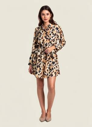 Rochie scurtă bej JACQUELINE DE YONG femeie
