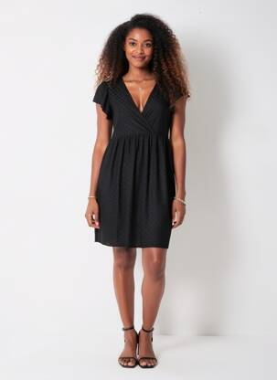 Rochie scurtă negru JACQUELINE DE YONG femeie