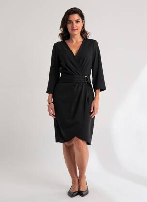 Rochie midi negru MORGAN femeie