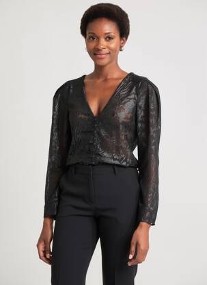 Top negru MANGO femeie