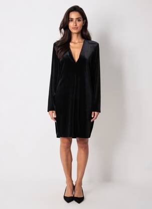 Rochie midi negru MANGO femeie