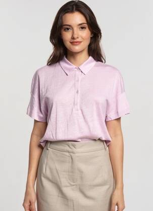 Polo violet MANGO femeie