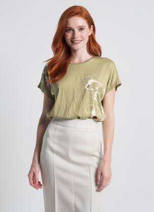 Tricou verde TOM TAILOR femeie