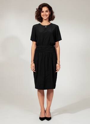 Rochie midi negru MOLLY BRACKEN femme