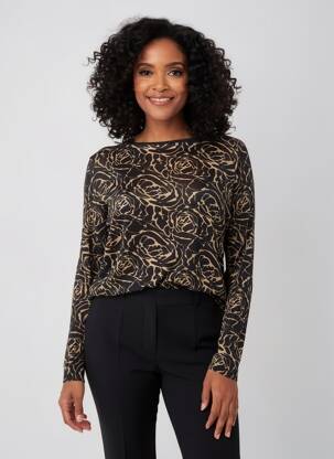 Top negru ZABAIONE femeie