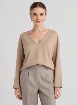 Tricou maro MANGO femeie