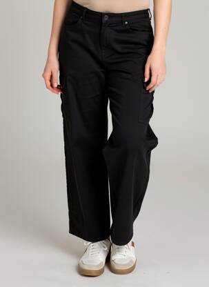 Pantalon drept talie înaltă talie înaltă negru ONLY femeie