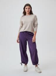 Pantalon larg talie joasă violet JJXX femme