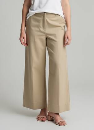 Pantalon larg bej LE FABULEUX MARCEL DE BRUXELLES femeie