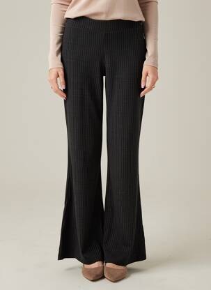 Pantalon evazat croială evazată negru ONLY femeie