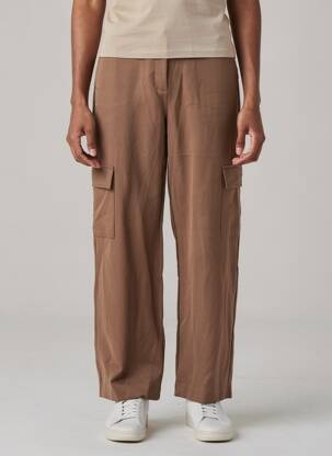 Pantalon cargo croială dreaptă talie înaltă maro JACQUELINE DE YONG femeie