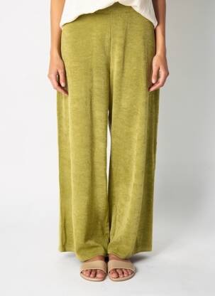 Pantalon larg verde JACQUELINE DE YONG femeie