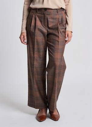 Pantalon drept maro NEON & NYLON femeie