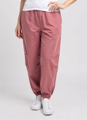 Pantalon larg roz NEON & NYLON femeie