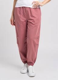 Pantalon larg roz NEON & NYLON femme