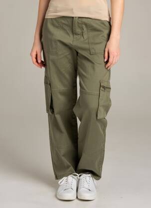Pantalon cargo verde ONLY femeie