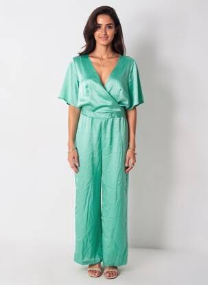 Salopetă-pantalon verde VERO MODA femeie