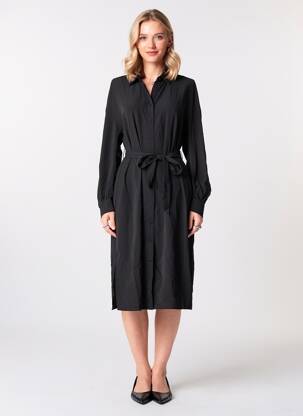 Rochie lungă mâneci 3/4 negru ONLY femeie