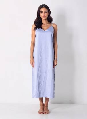 Rochie lungă violet VILA femeie