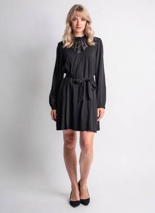 Rochie scurtă mâneci lungi mâneci lungi negru VILA femeie