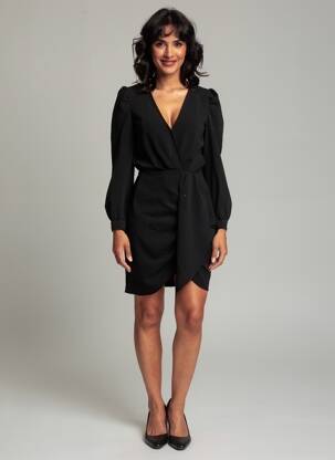 Rochie scurtă negru MORGAN femeie