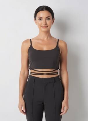 Top negru TALLY WEIJL femeie