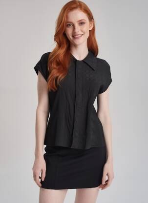 Cămașă negru ASTRID BLACK LABEL femeie