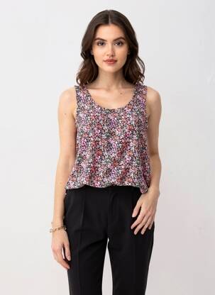 Maiou guler rotund violet VERO MODA femeie
